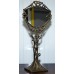 LOVELY ANTIQUE FRENCH BRONZED NEOCLASSICAL FREE STAND MIRROR LADY WITH CHILDREN   183364348278